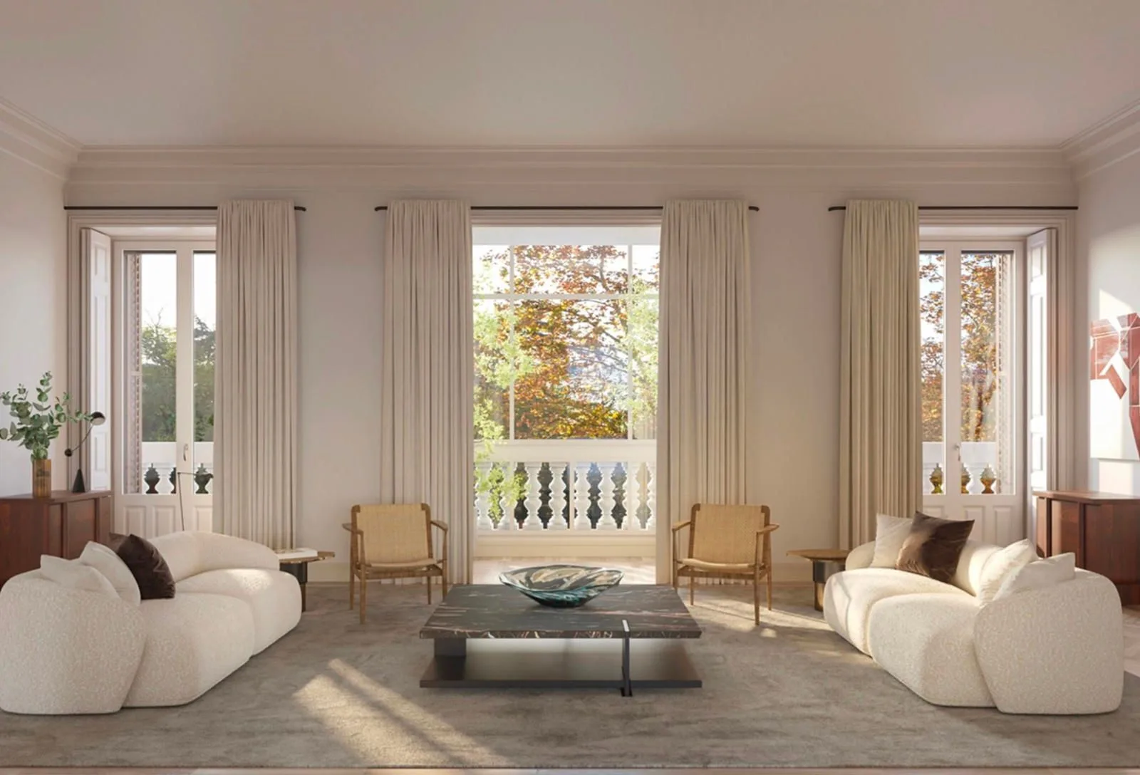 Piso de obra nueva en Recoletos con vistas al Retiro y lujo